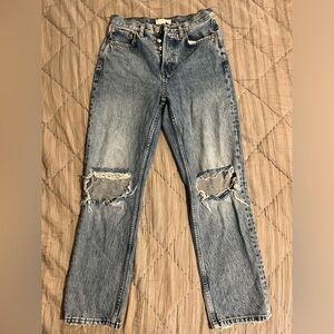 Topshop Distressed Knee Jeans size 2